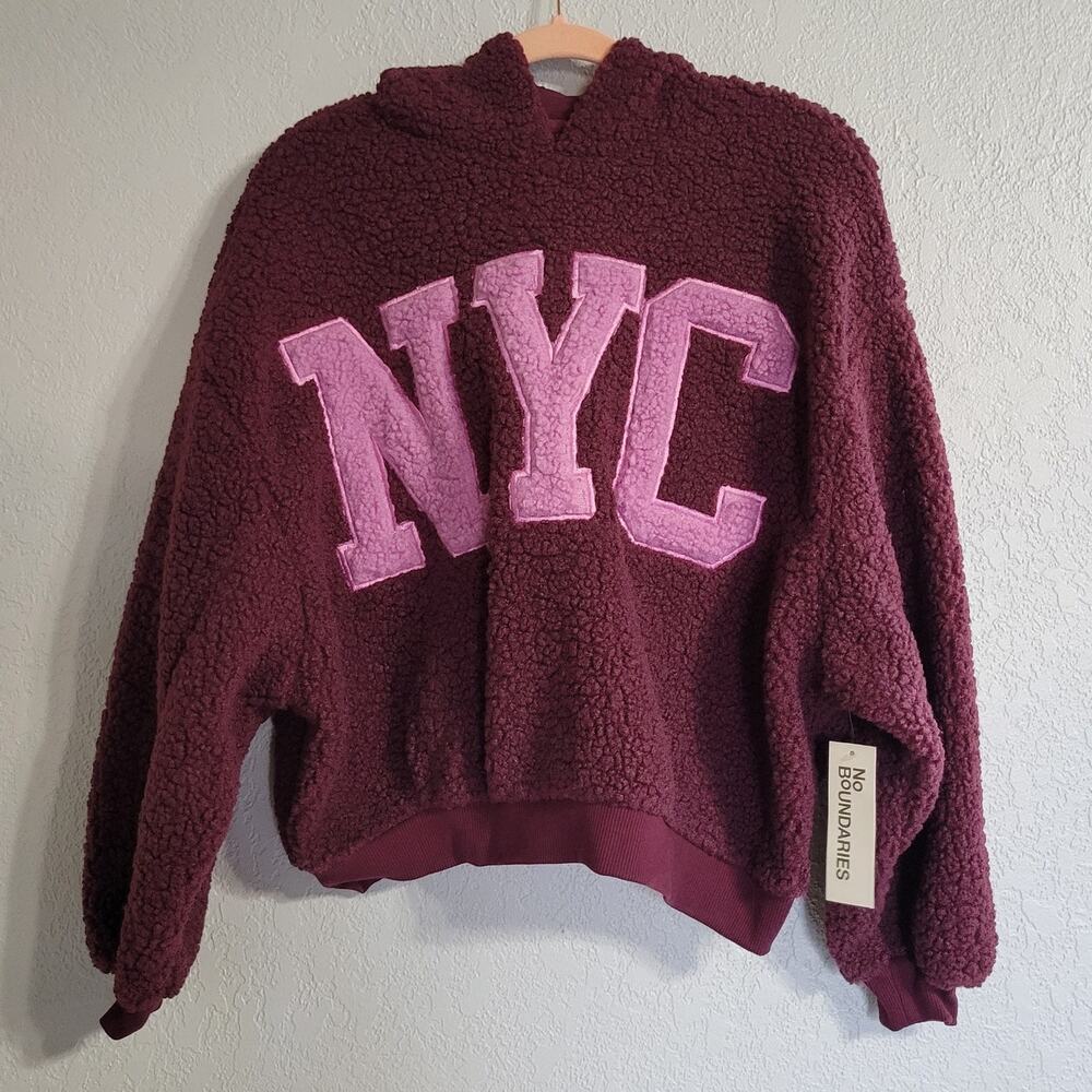 No Boundaries Women's Small (4-6) Plush Hoodie & Pant Set NWT